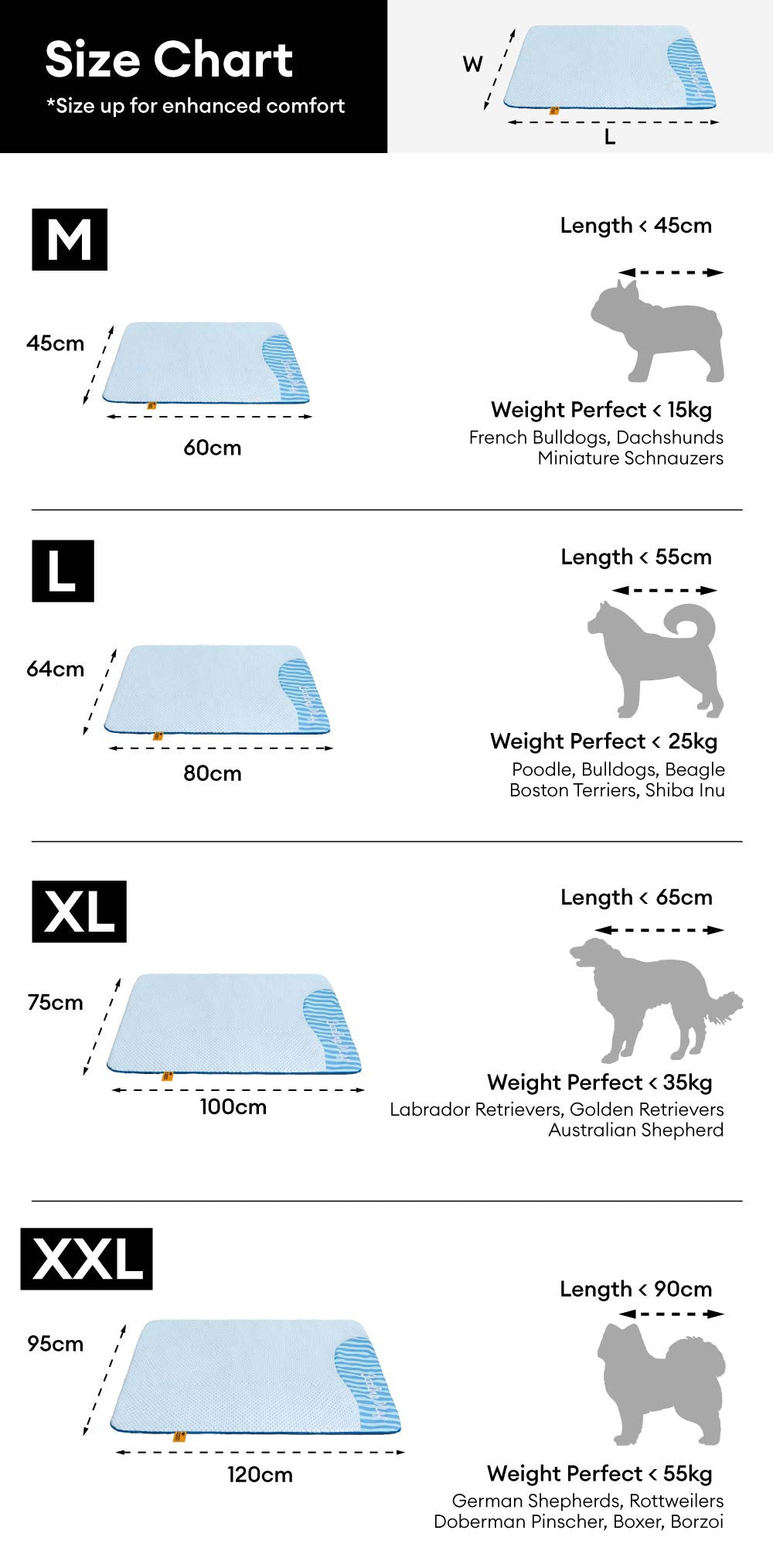 Large Washable Cooling Non-slip Dog Mat - Cooling Nap