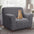 Cream Style Seersucker Breathable Stretchy Full-Coverage Magic Recliner Chair Cover
