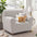 Elegant Herringbone Cream Aesthetic Stretch Magic Recliner Chair Covers