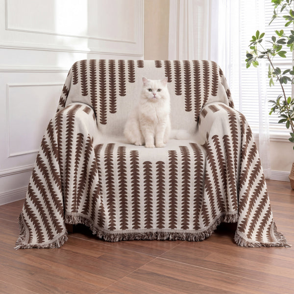 All-seasons Chenille Fabric Double-sided Anti-scratch Home Decoration Recliner Chair Covers