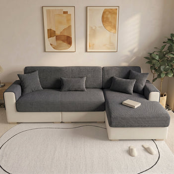 One-Piece Chenille Scratch-Resistant Durable Water-Repellent Non-Slip Sectional Couch Cover