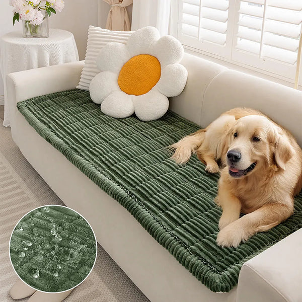Lazy Soft Flannel Breathable Pet Mat Non-slip Couch Cover