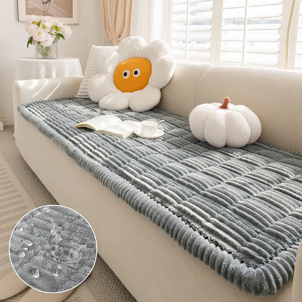Lazy Soft Flannel Breathable Pet Mat Non-slip Couch Cover