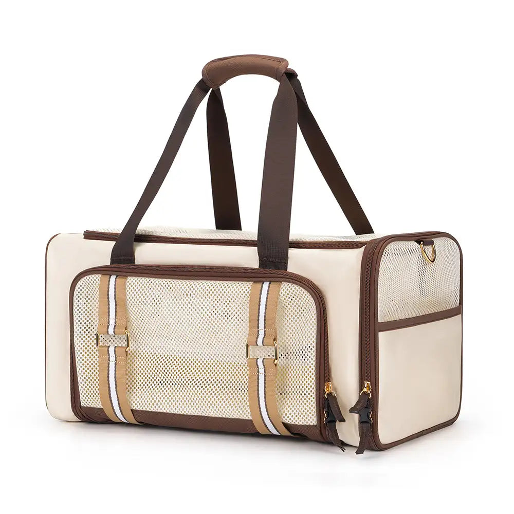 3 In 1 Breathable Large-Capacity Expandable Cat Carrier Bag for Travel and Airline