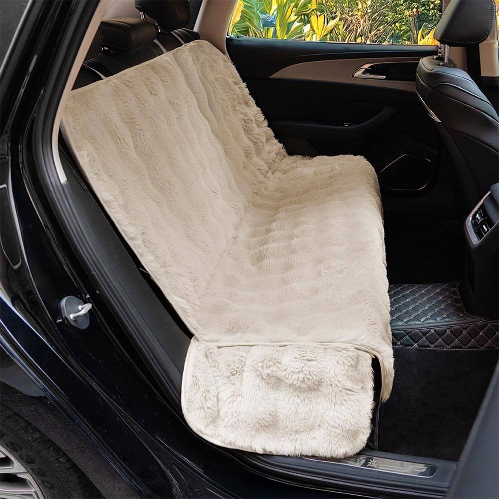 Fluffy Cosy Calming Pet Blanket Car Seat Protector Cover- Sure step