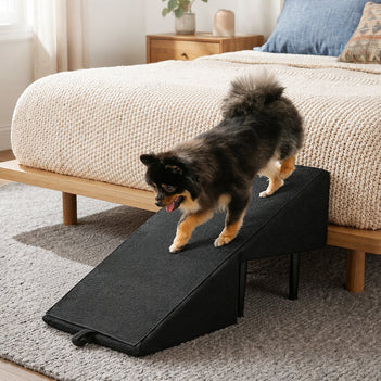 2-in-1 Convertible Wooden Home Step Stool Dog Ramp Stairs