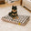 Classical Plaid Dual-Sided Removable Plush Calming Dog Mat