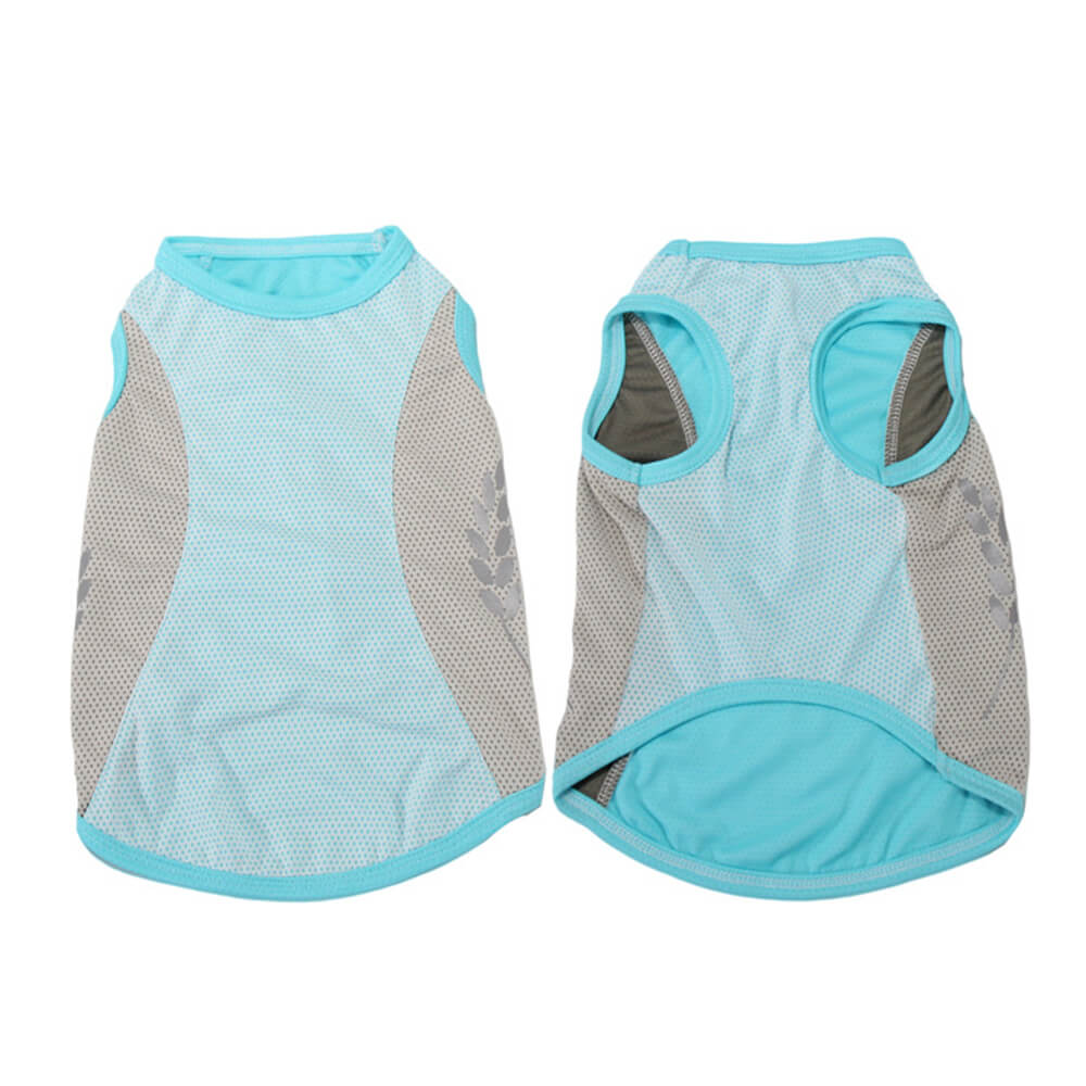 Pet dog clothes honeycomb reflective wheat ears cooling cool clothes color matching vest