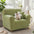 Elegant Herringbone Cream Aesthetic Stretch Magic Recliner Chair Covers
