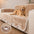 Waterproof Plush Velvet Contrast Wavy Edge Couch Cover