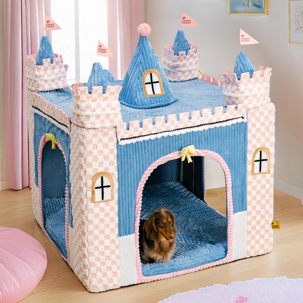 FUNNYFUZZY &Cosy Orthopaedic Kids Indoor Play Tent Dog Tent Bed - Fairytale Dreamland