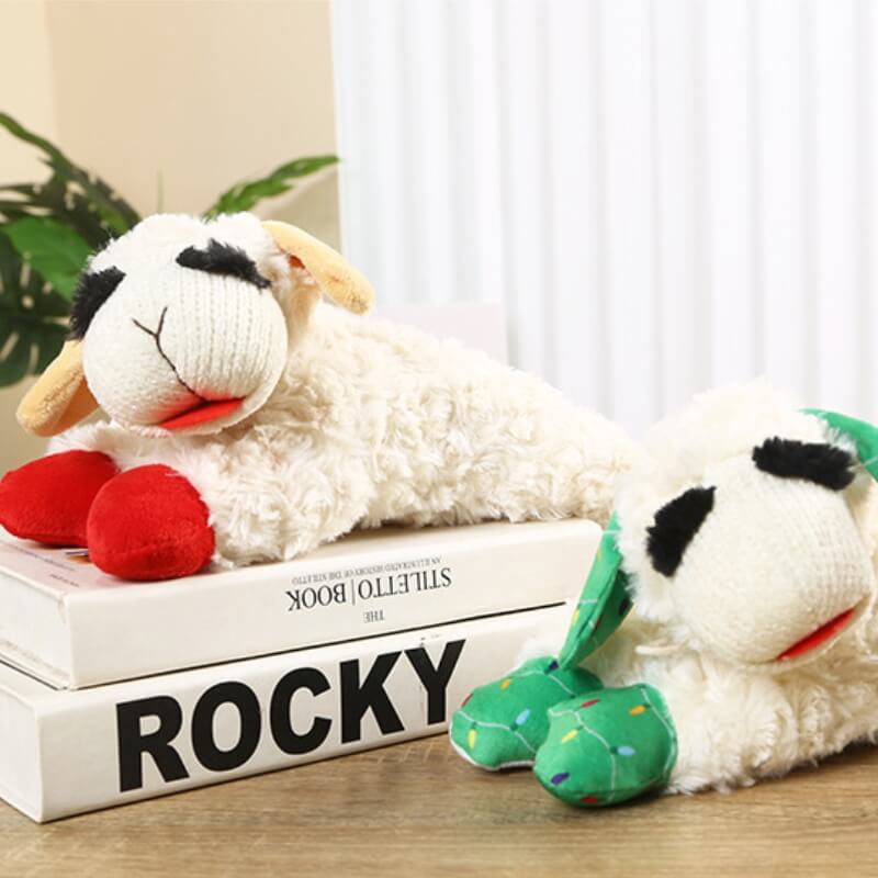 Plush Lamb Squeaker Toy Dog Interactive Toy