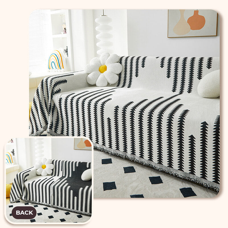 All-seasons Chenille Fabric Double-sided Anti-scratch Home Decoration Recliner Chair Covers