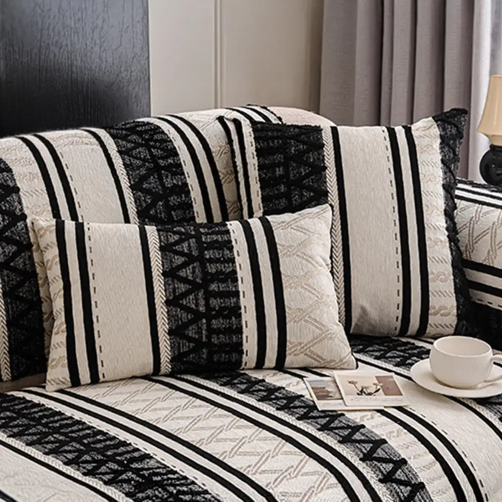 Bohemian Chenille Scratch-Resistant Durable Furniture Protection Couch Cover