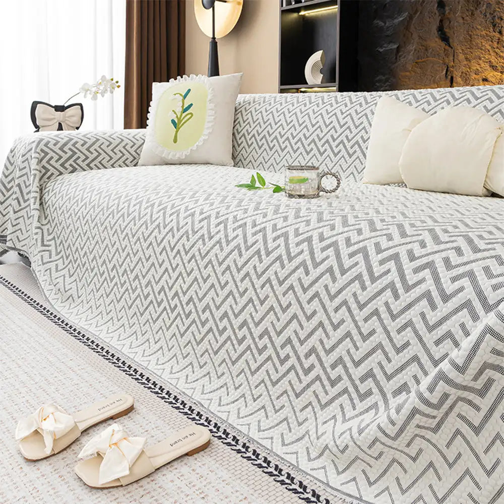 Breathable Cooling Ice Silk Heat-Absorbing Large Sofa Blanket Couch Cover