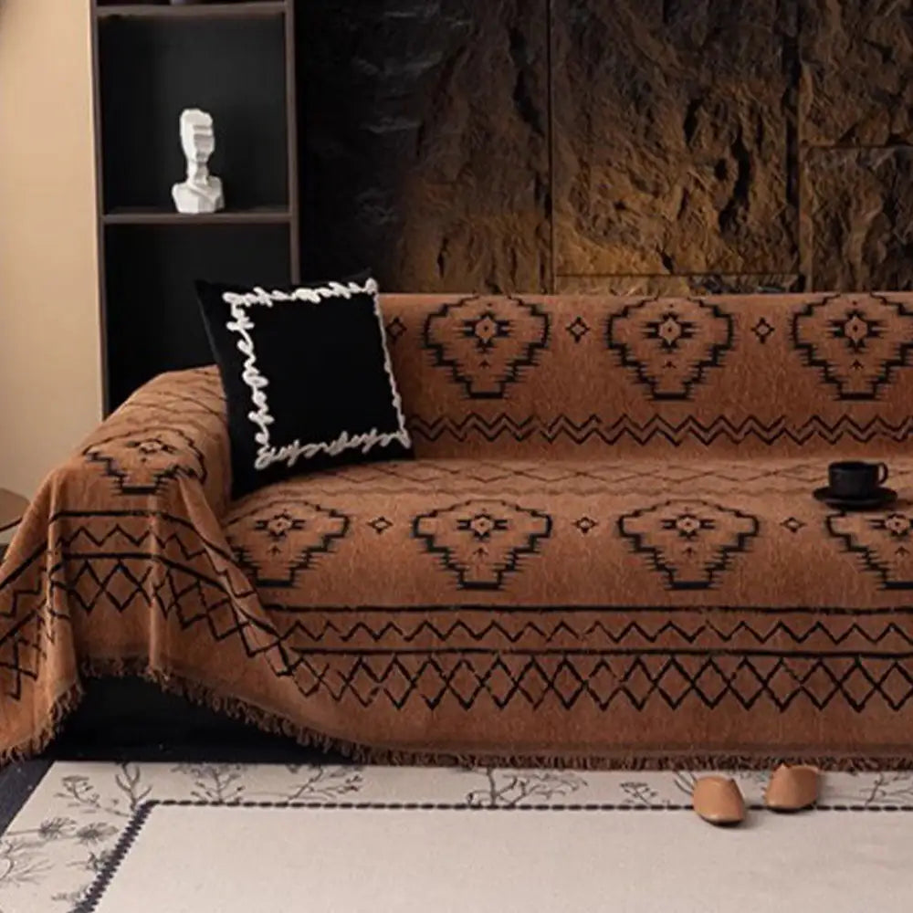 Chenille Retro Durable Scratch-resistant Sofa Protection Couch Cover