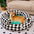 Classic Argyle Washable Bolster Donut Dog Bed - Cosy Haven