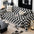 Colour Block Chequerboard Fringe Trim Sofa Blanket Couch Cover