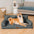 Luxe Faux Leather Foldable Orthopaedic Large Dog Bed - CoreLounge