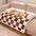 Cream Square Plaid Cosy Dog Mat Furniture Protector Cover
