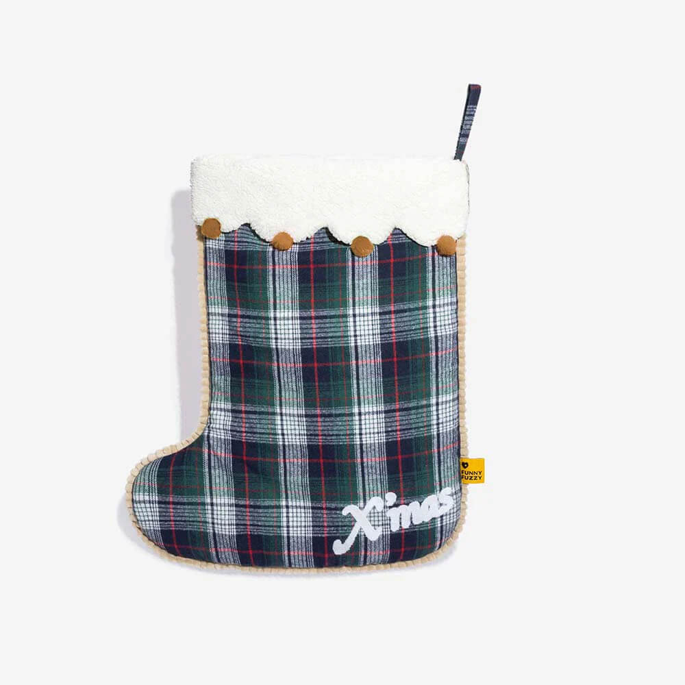 FUNNYFUZZY Christmas Stocking Cozy Pet Sleeping Bag Dog Bed – SantaNap