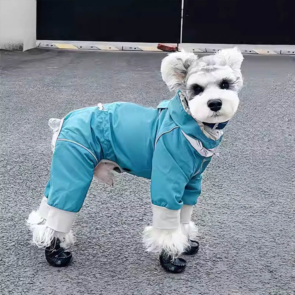 Four Legged Waterproof Reflective Adjustable Fit Outdoor Dog Jumpsuit FUNNYFUZZY