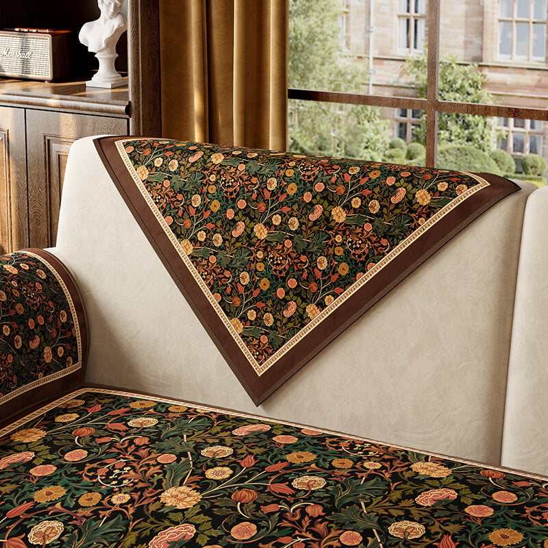 Garden Vintage Luxury Furniture Protector Non-Slip Couch Cover