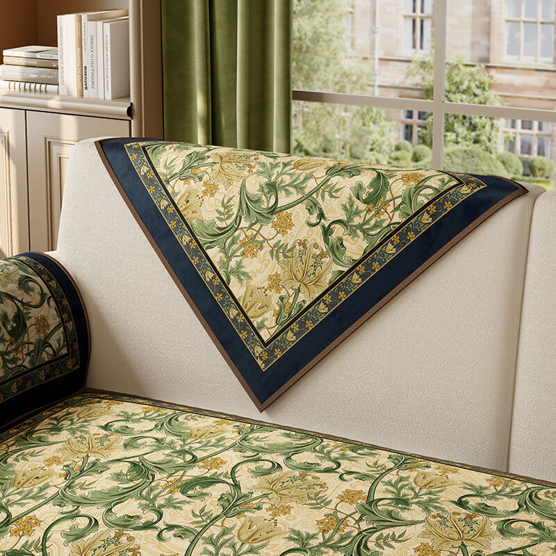 Garden Vintage Luxury Furniture Protector Non-Slip Couch Cover