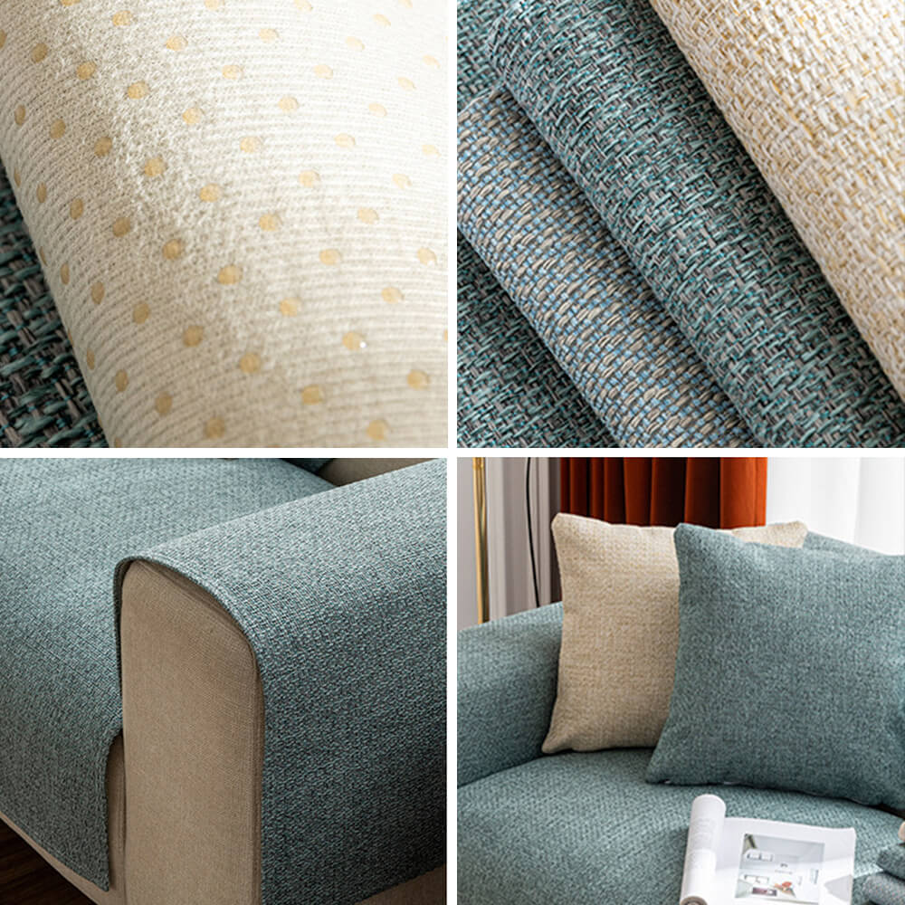Minimalist Solid Colour Breathable Linen Couch Cover