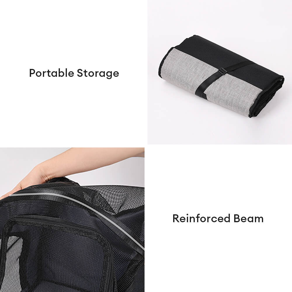 Travel-Friendly Foldable Portable Breathable Dog & Cat Car Seat & Carrier Bag