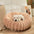 Ultra-Soft Plush Round Donut Support Dog & Cat Bed