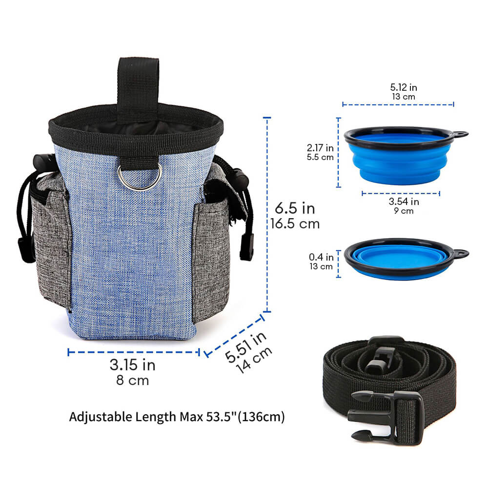 Waterproof Multifunctional Dog Walking Waist Bag With Storage