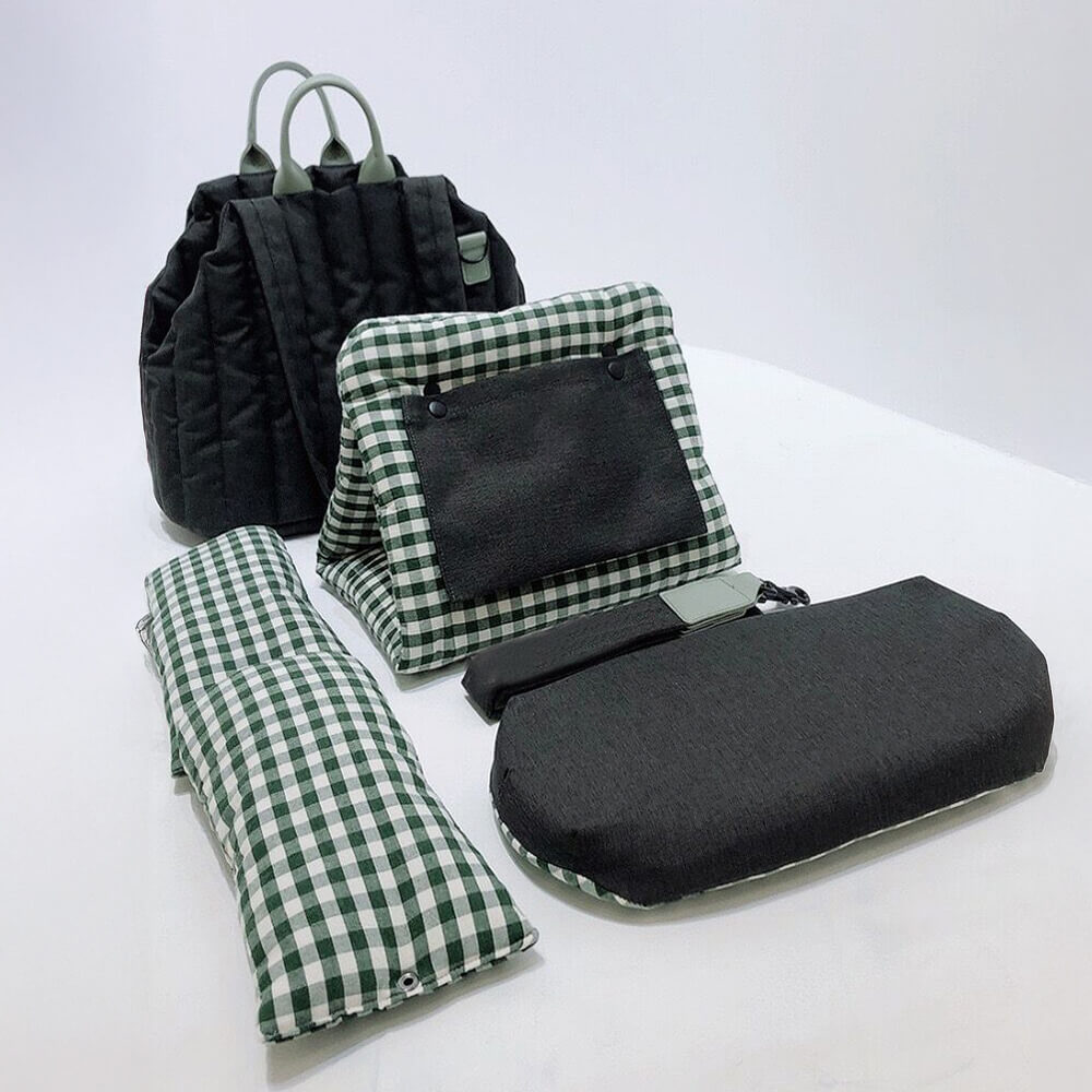 Gingham Portable Soft Multi-Purpose Dog & Cat Carrier Bag