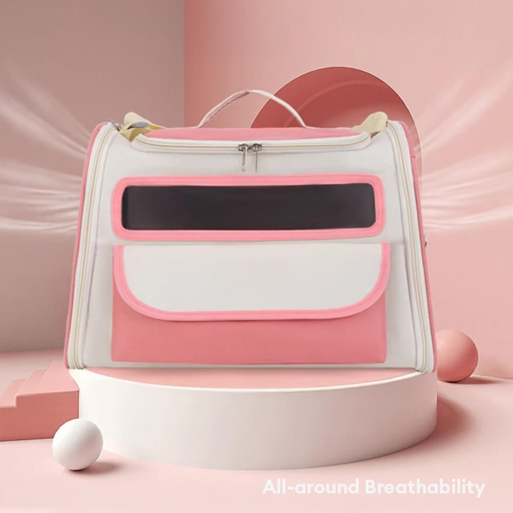 Colourblock Multi-Pocket Cross-body Handbag Cat Carrier Bag