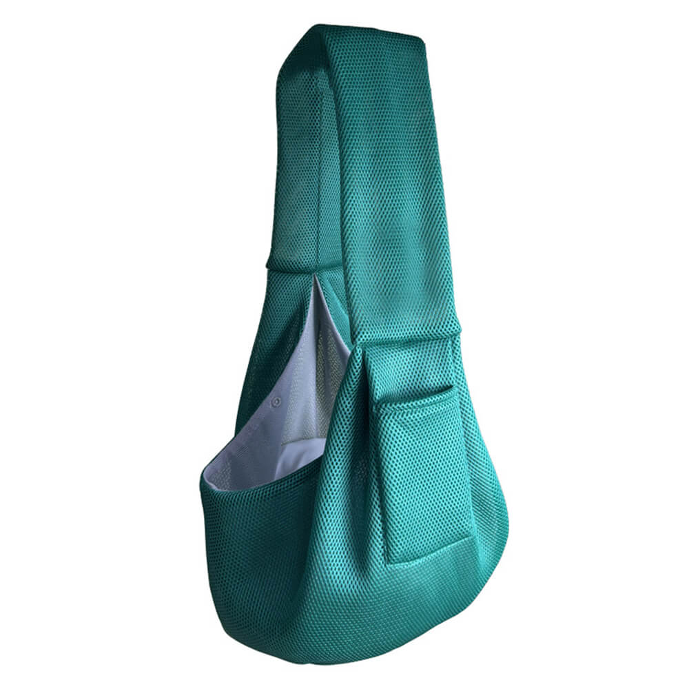 Mesh Breathable Lightweight Portable Cross-body Travel Cat & Dog Carrier Bag
