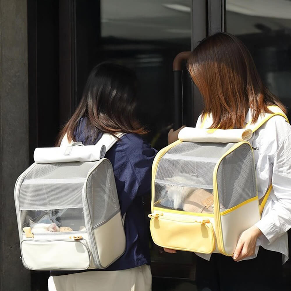 Multifunctional Fully Breathable Pet Backpack Cat Carrier Bag