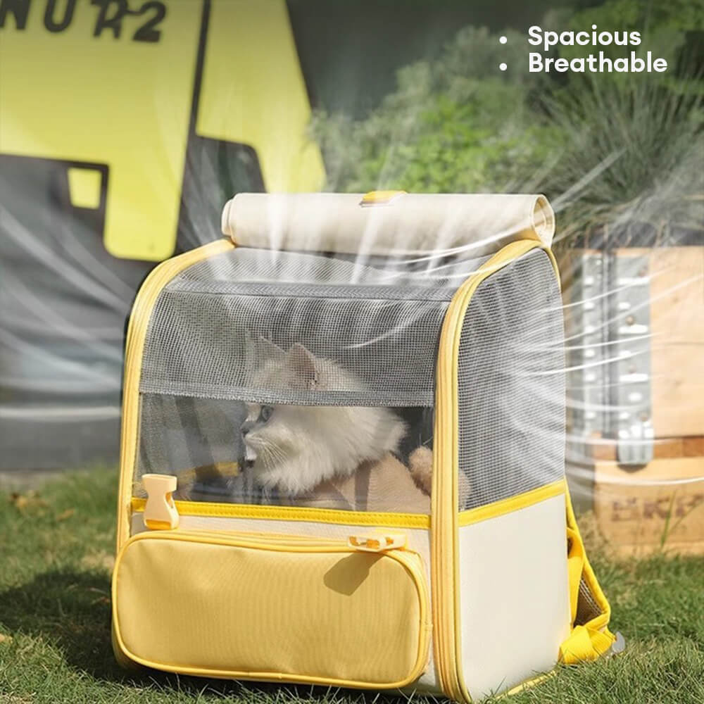 Multifunctional Fully Breathable Pet Backpack Cat Carrier Bag