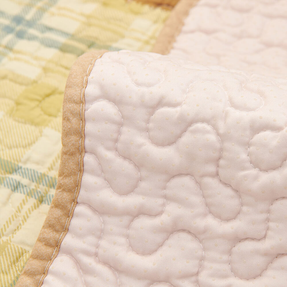 Garden Quilted Patchwork Soft Cotton Anti-Scratch Non-slip Couch Cover