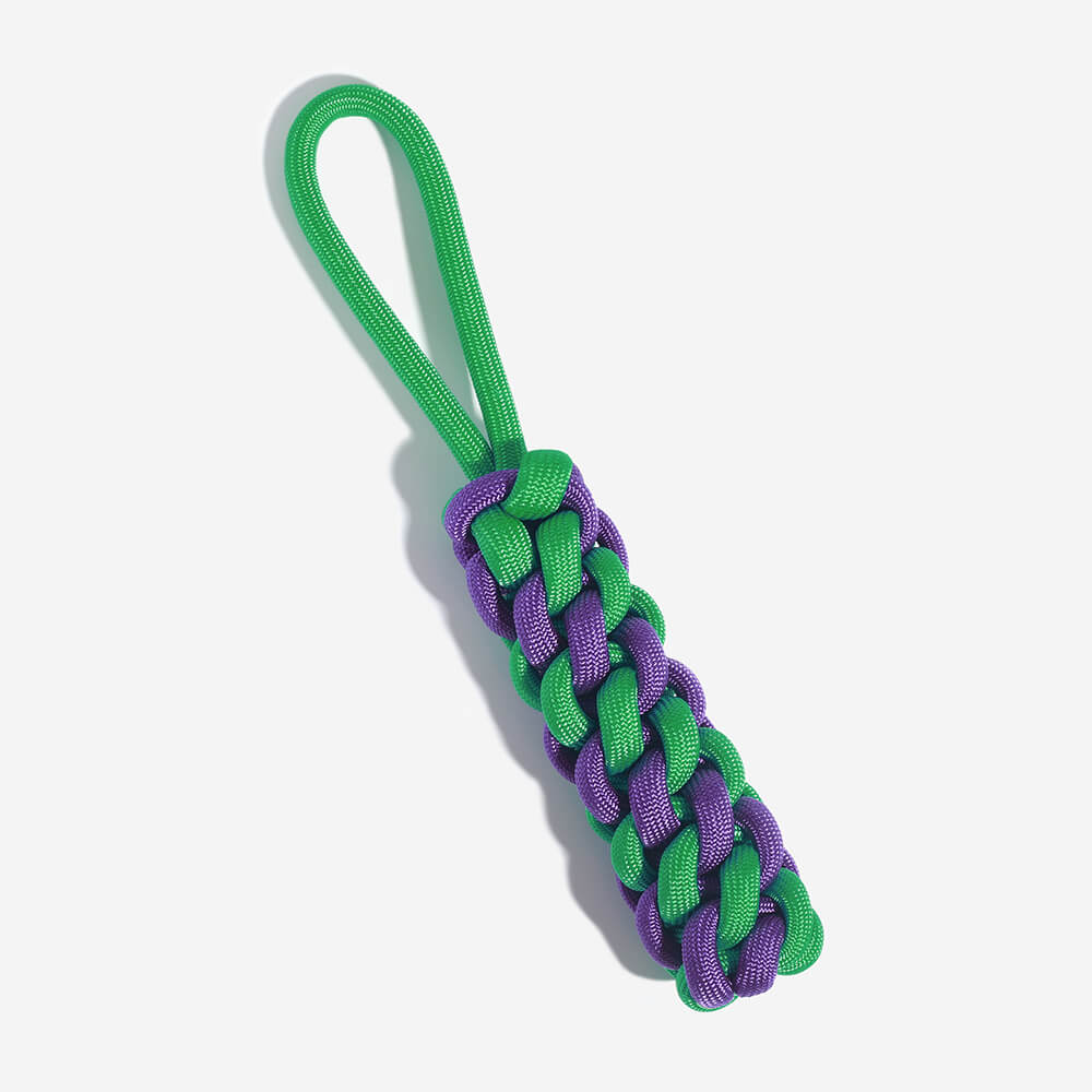 Braided Rope Stick Tug Dog Toy - Colour Clash