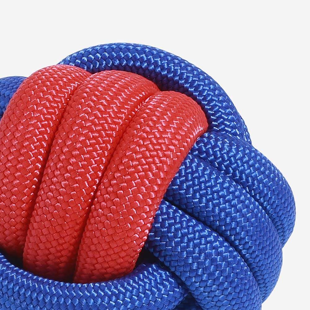 Knots Ball Throwing Dog Toy - Colour Clash