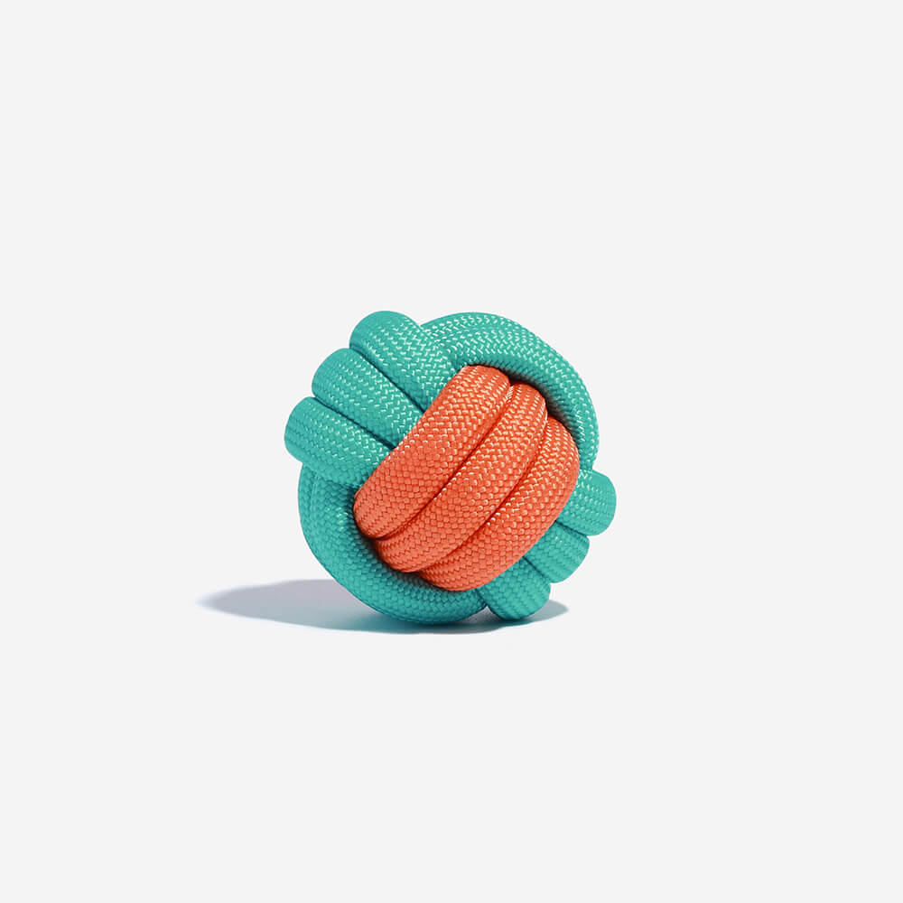 Knots Ball Throwing Dog Toy - Colour Clash