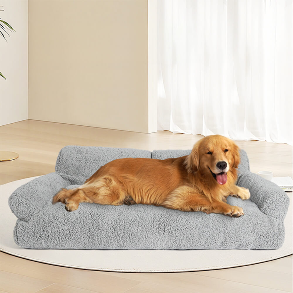 Large Soft Plush Washable Pet Bed Dog Sofa Bed