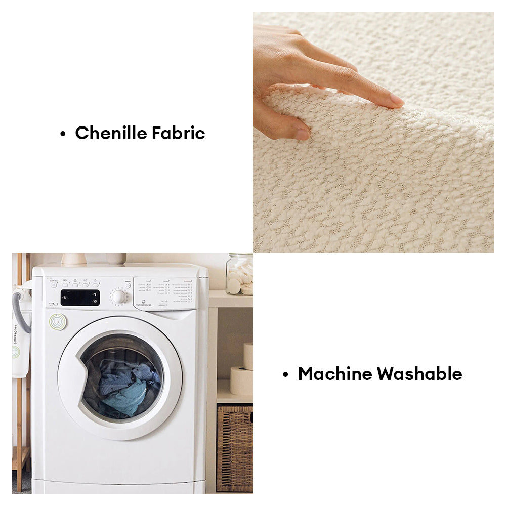 All-Season Breathable Chenille Scratch-Resistant Recliner Slipcover