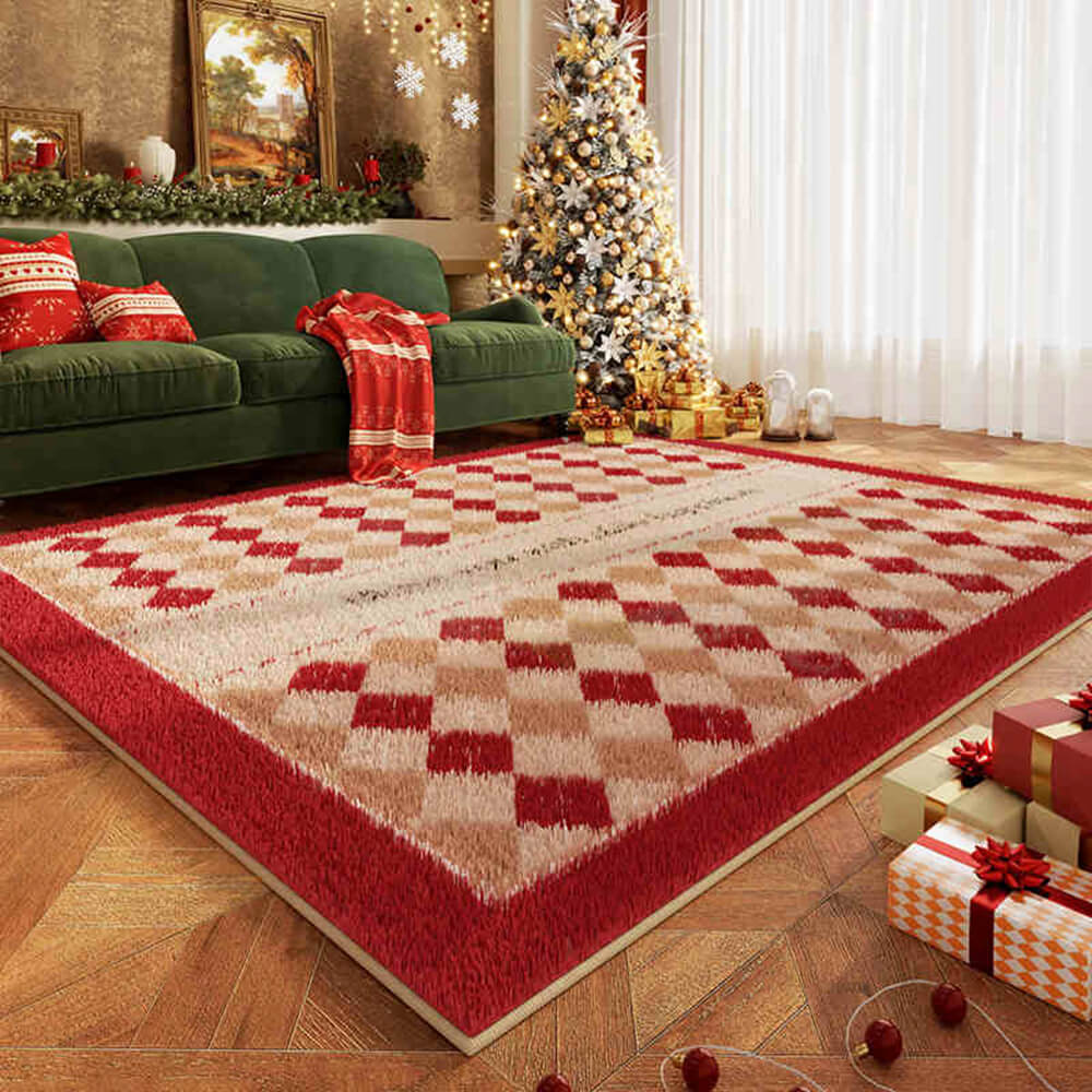 Christmas Warm Multi-Purpose Non-Slip Decorative Large Area Home Rug