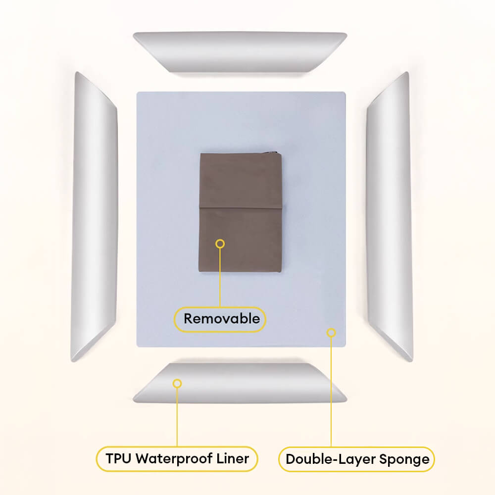 Classic Checkerboard Waterproof Orthopedic Support Large Dog Bed