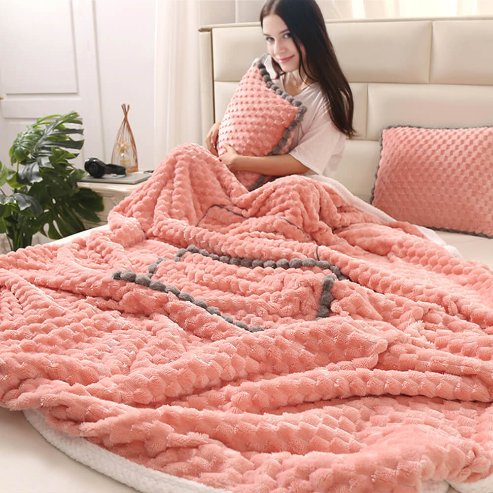 Convertible Fluffy Ultimate Comfort Anti-Static Pillow Blanket