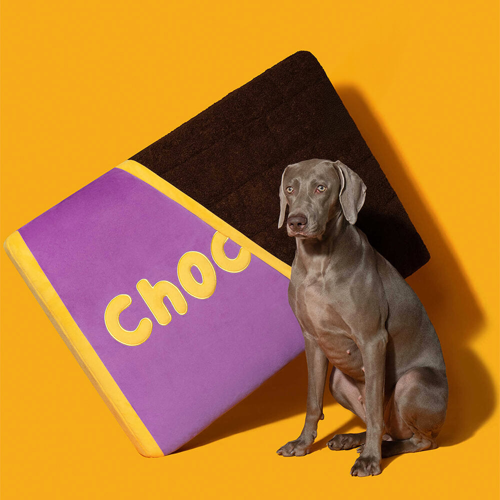 Chocolate Bar Shaped Orthopedic Support Washable Dog & Cat Bed