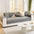 Embossed Geometric Pattern Soft Plush Quilted Non-Slip Couch Cover