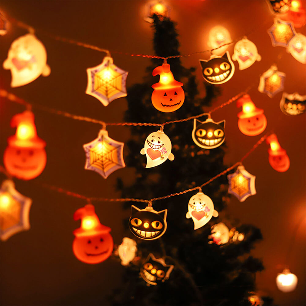 Halloween Pumpkin Ghost Decorative Light LED String Light