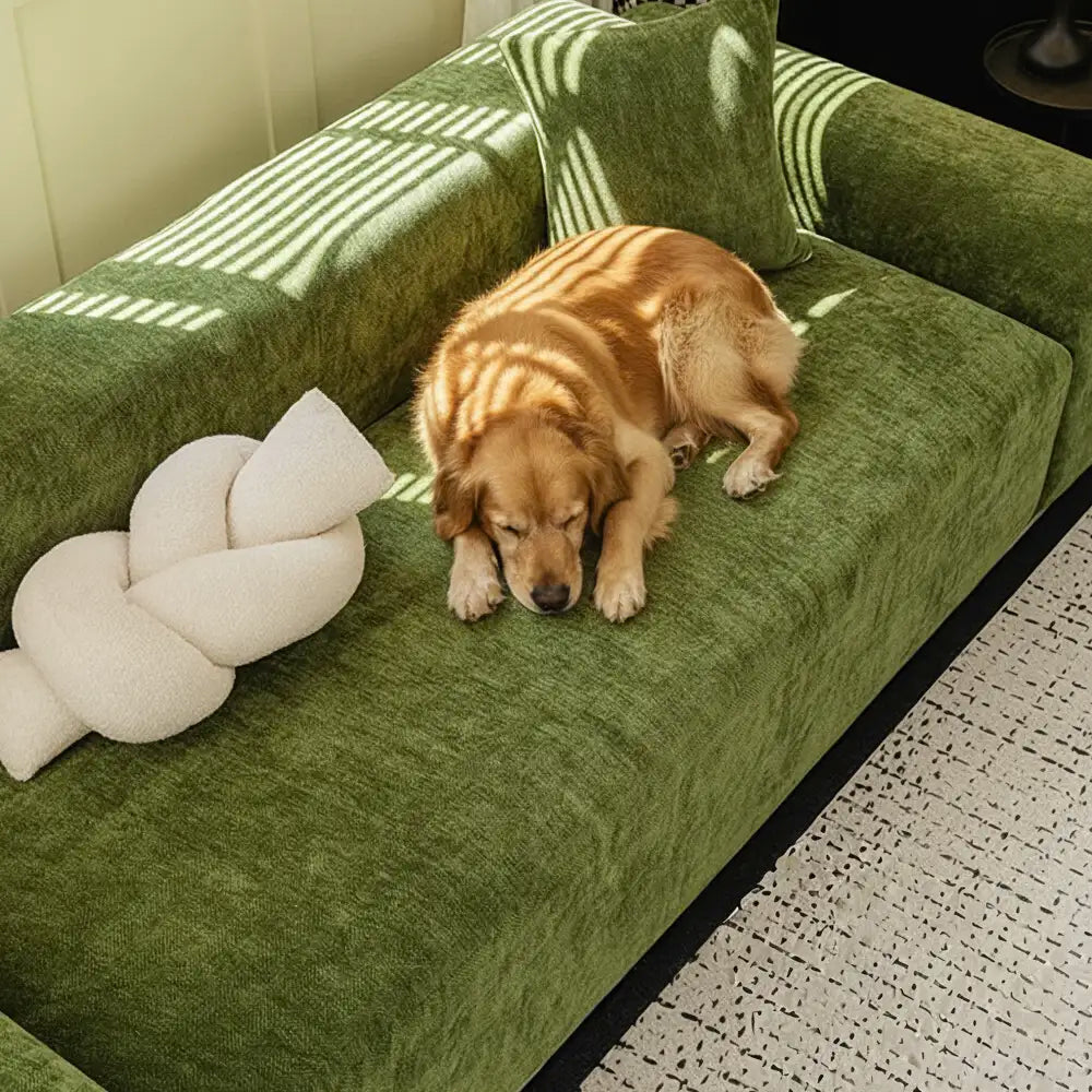 Herringbone Full Coverage Comfortable Scratch-Resistant Sofa Protection Magic Outdoor Couch Cover